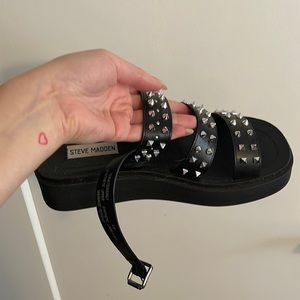 Steve Madden studded platform sandals